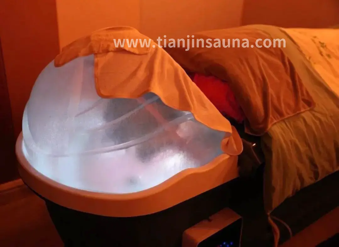 桑拿房内的享受